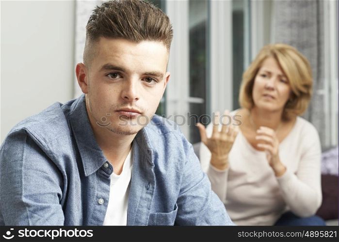 Mother Arguing With Teenage Son