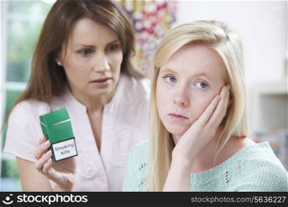 Mother Confronting Daughter Over Dangers Of Smoking