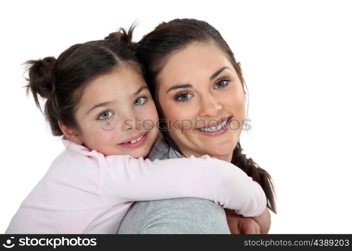 Mother daughter portrait