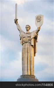 Mother Motherland statue devoted the Great Patriotic War. Kiev, Ukraine.