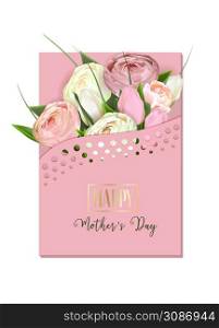 Mother&rsquo;s day greeting card template. print-ready postcard mockup. Lettering in English: Happy Mother&rsquo;s Day. Flyer congratulations on international women&rsquo;s day. Banner layout.. Mother&rsquo;s day greeting card template. print-ready postcard mockup. Lettering in English: Happy Mother&rsquo;s Day. Flyer congratulations on international women&rsquo;s day. Banner layout