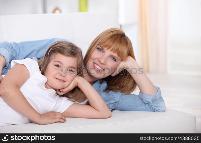 Mother spending quality time with her daughter
