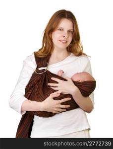 Mother with baby in a sling