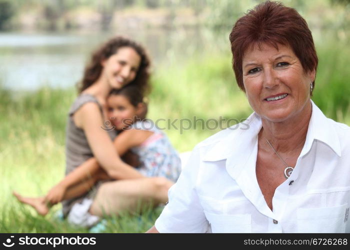 mother with her children