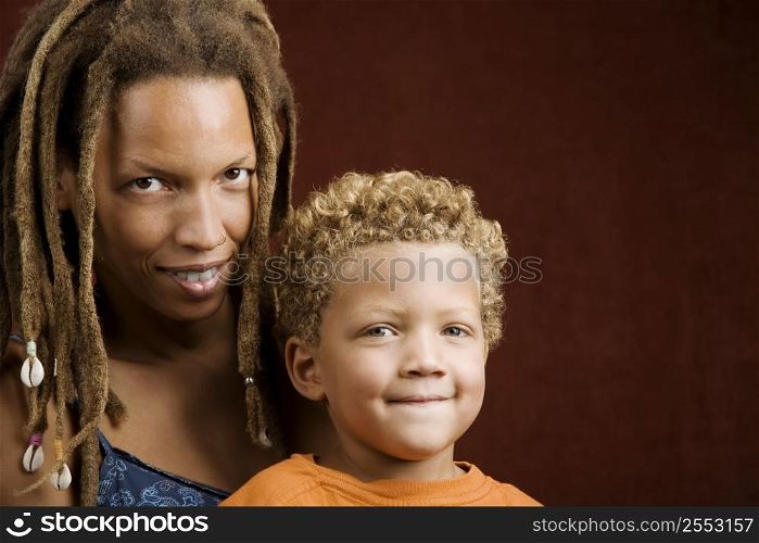 Mother with son