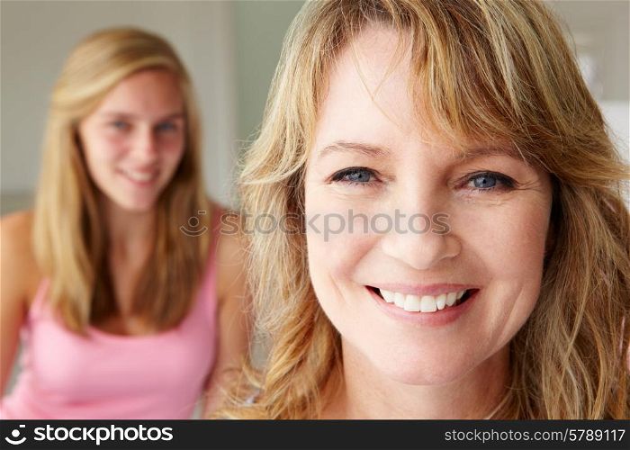 Mother with teenage daughter