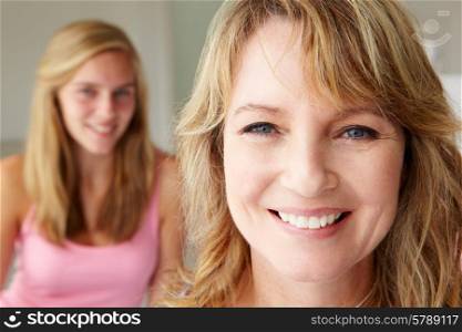 Mother with teenage daughter