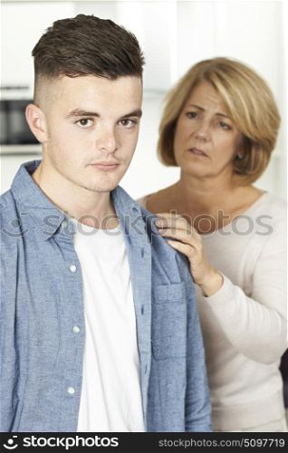 Mother Worried About Unhappy Teenage Son