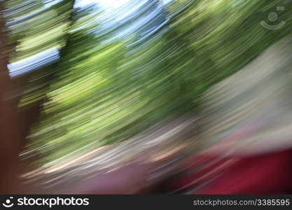 Motion Blur Effects based on Green Colours