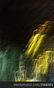 Motion blur of abstract lights.