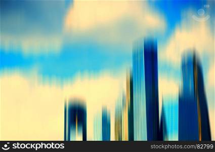 Motion blur skyscrapers abstract background. Motion blur skyscrapers abstract background hd