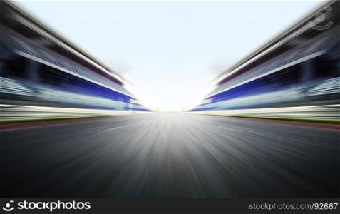 motion blure background with arena for f1