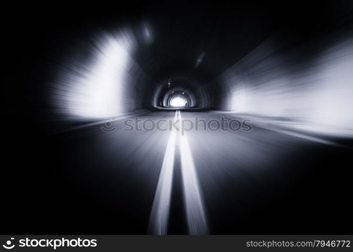 Motion blured old tunnel&#xD;