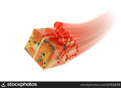 motion gift. It is isolated on a white background