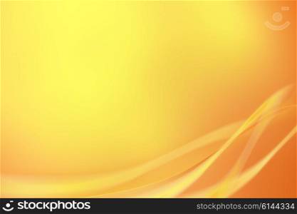 Motion swirls on a golden orange background