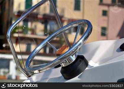motorboat steering wheel