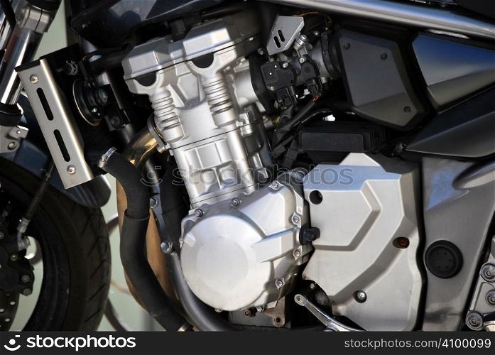 Motorcycle engine. Mechanical and repair concept