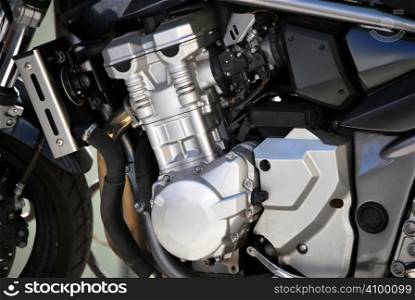 Motorcycle engine. Mechanical and repair concept