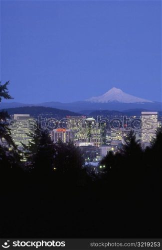 Mount Hood and Portland Oregon