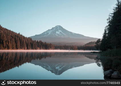 Mount. Hood in Oregon, USA. Beautiful natural landscapes