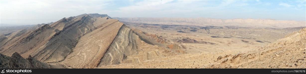 Mount Karbolet in Negev desert in Israel
