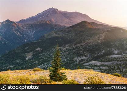 Mount St Helens in Washington, USA