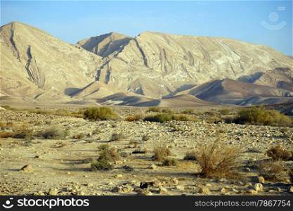 Mountain and Negev desert in Israel
