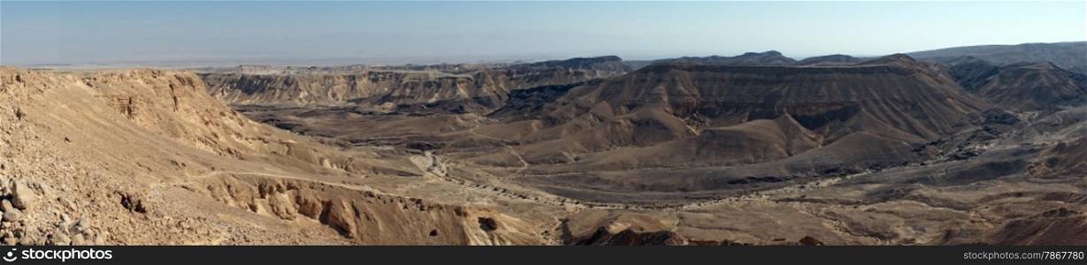 Mountain area in Negev desert, Israel