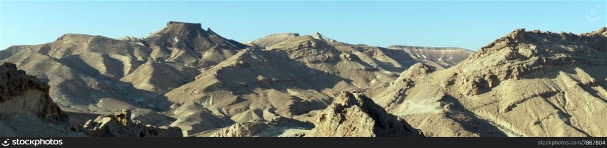 Mountain area near crater Ramon in NEgev desert, Israel
