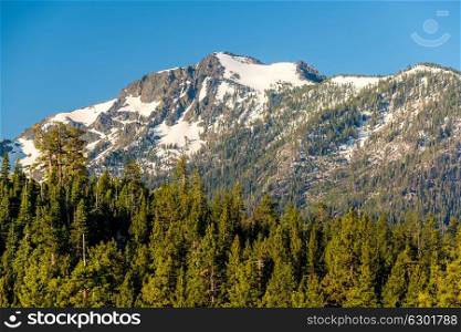 Mountain at Lake Tahoe in California, USA