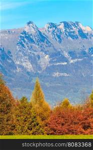 mountain autumn landscape. Colorful autumn landscape. mountains landscape