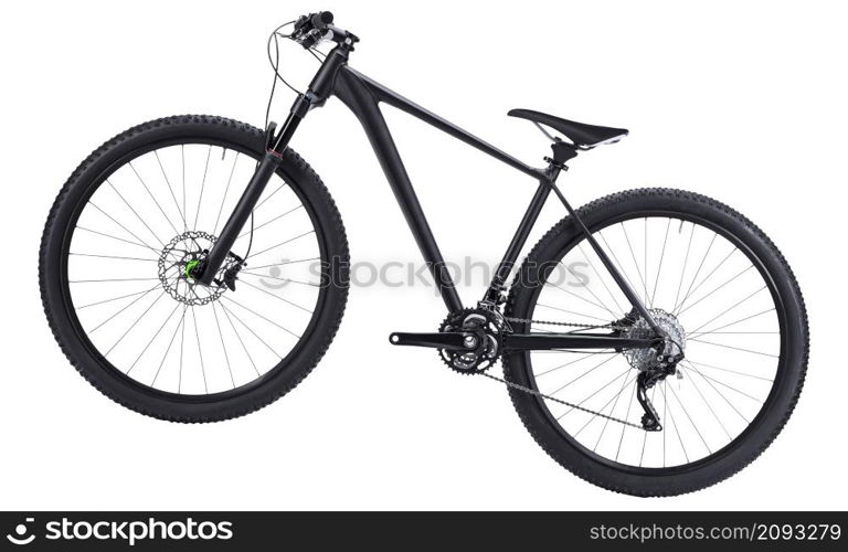 mountain bike isolated on white background