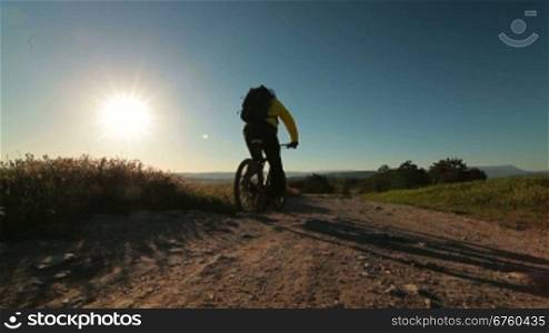 Mountain Biking At Sunrise