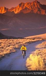 Mountain Biking at Sunset