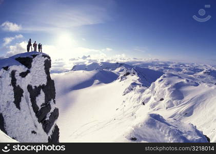 Mountain Climbers on a Mountain