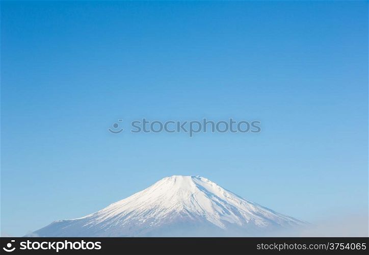 Mountain Fuji fujisan from yamanaka lake at Yamanashi Japan
