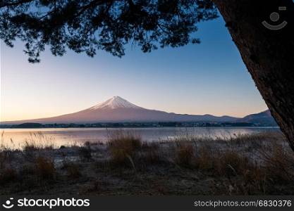 Mountain Fuji in the morning,Japan