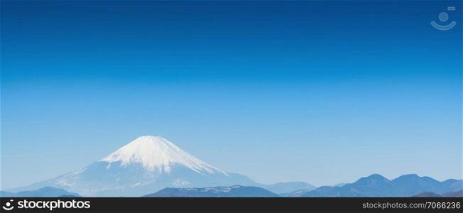 Mountain Fuji with clear sky, Japan
