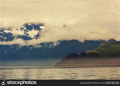Mountain in Alaska, Valdez, USA