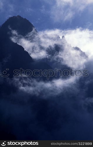 Mountain In Clouds