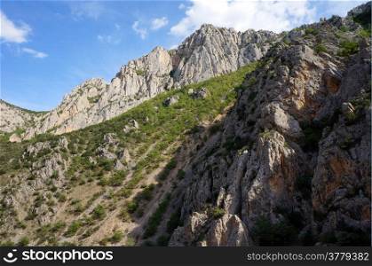 Mountain in Kazankaya canyon in Anatolia, Turkey