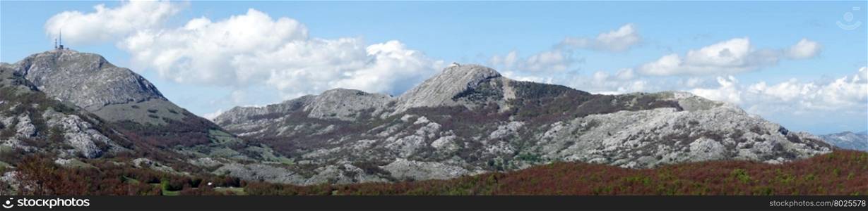 Mountain in Lovcen national park in Montenegro