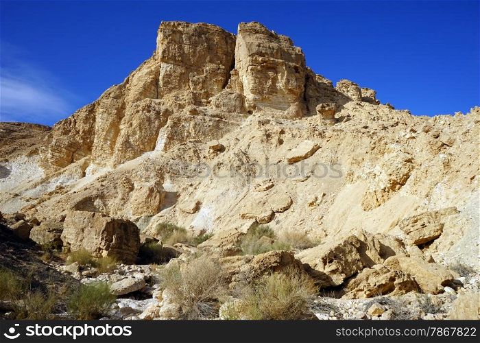 Mountain in Negev desert in Israel