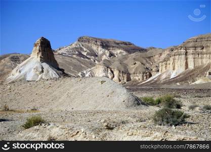 Mountain in Negev desert in Israel