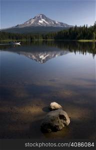 Mountain Lake called Trillium near Mount Hood