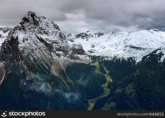 mountain landscape at the Dolomites, Italy.