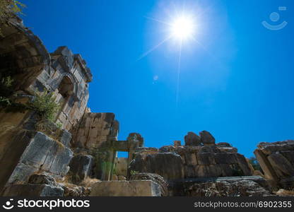 mountain landscape. Cappadocia, Anatolia, Turkey.