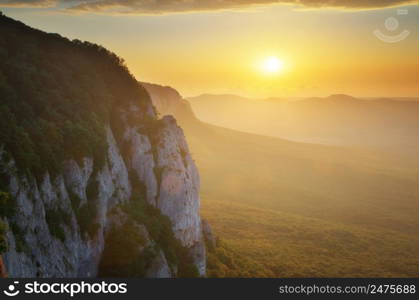 Mountain landscape. Composition of nature.