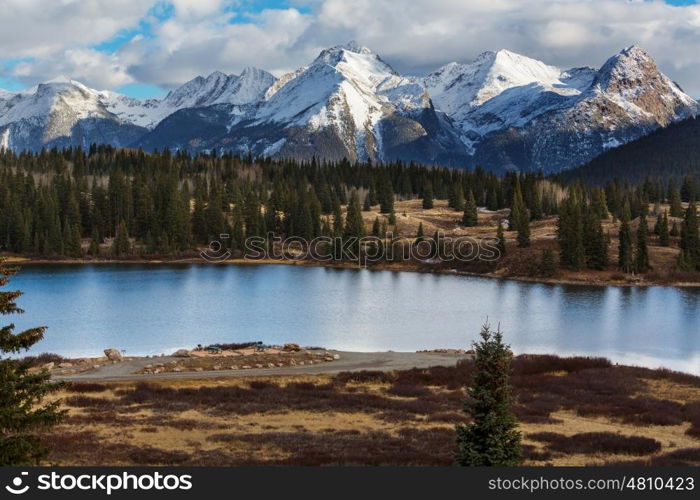 Mountain Landscape in Colorado Rocky Mountains, Colorado, United States.