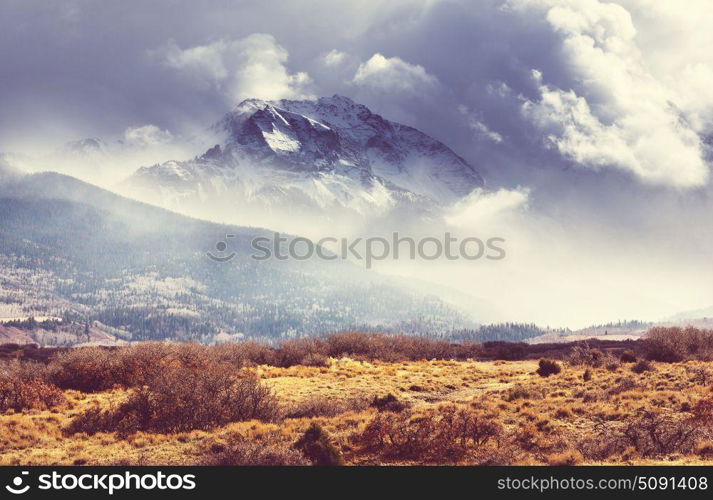 Mountain Landscape in Colorado Rocky Mountains, Colorado, United States.